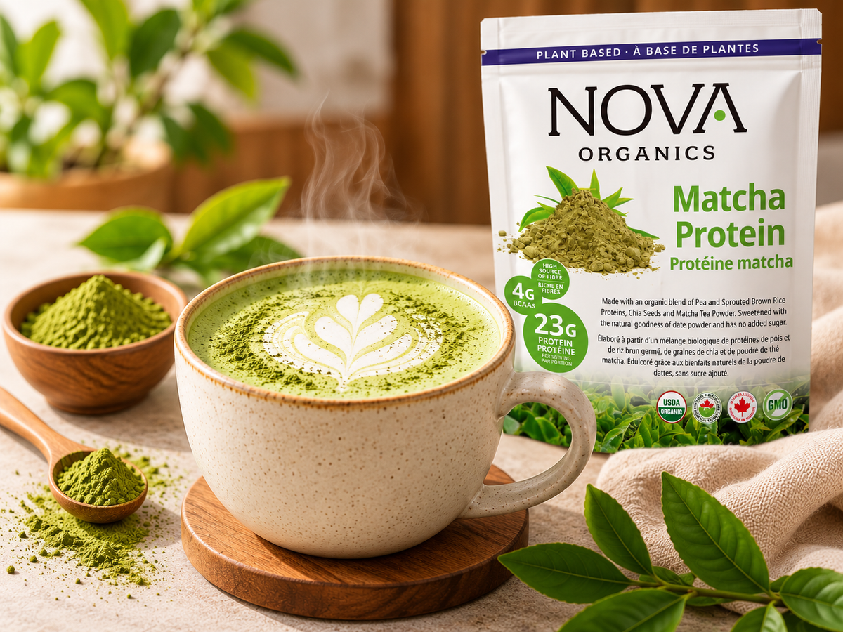 Hot Matcha Protein Latte