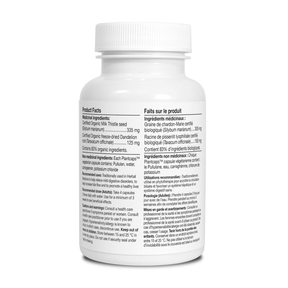 Dandelion &amp; Milk Thistle Capsules (60 capsules) image 1