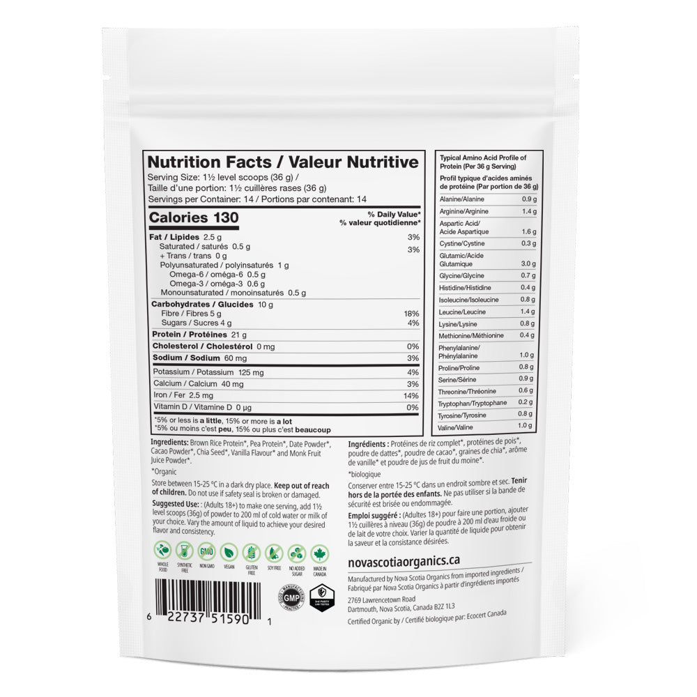 Organic Chocolate Protein