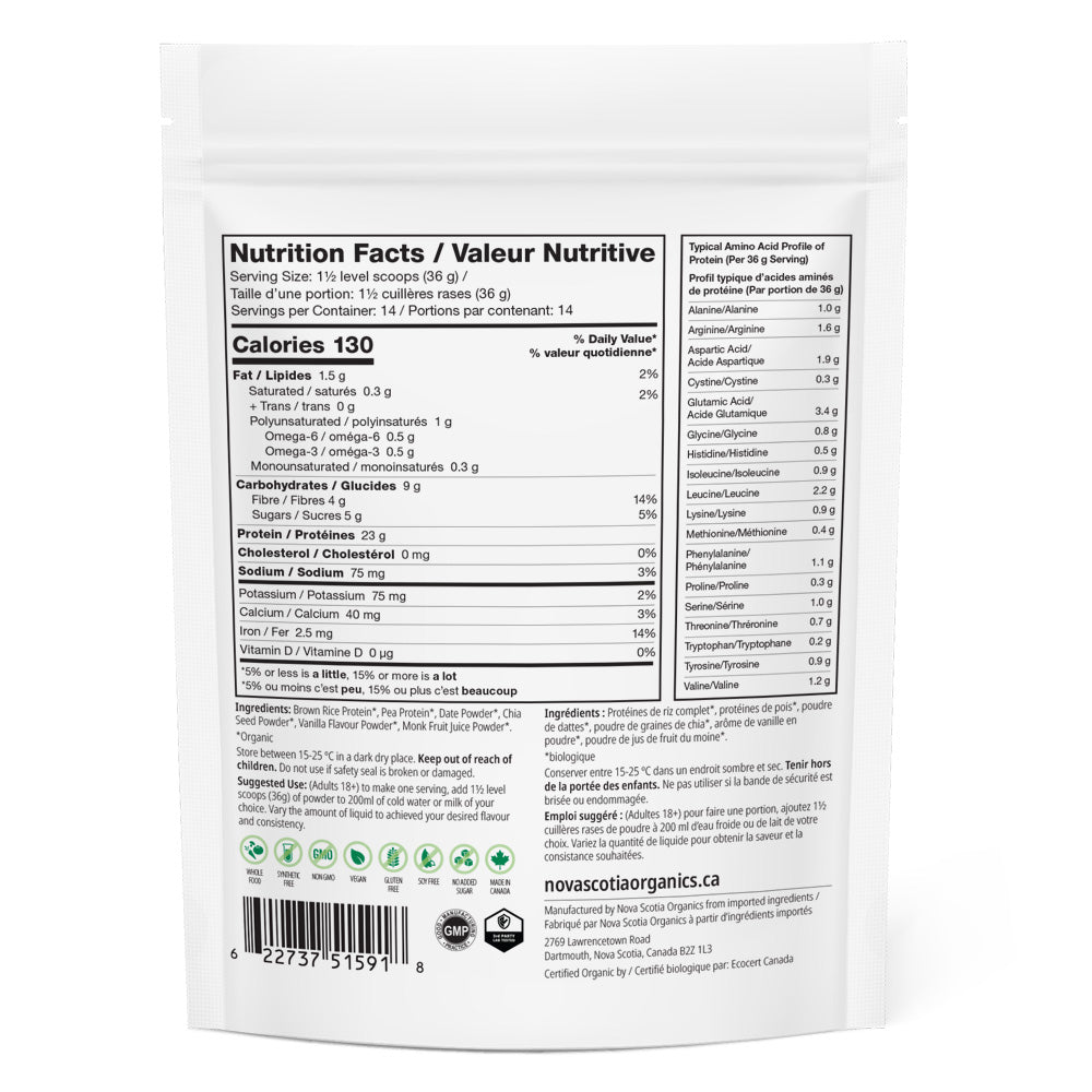 Organic Vanilla Protein